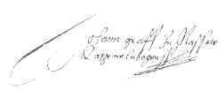 De handtekening van Jan de Oude staat als eerste onder het Unie-verdrag.